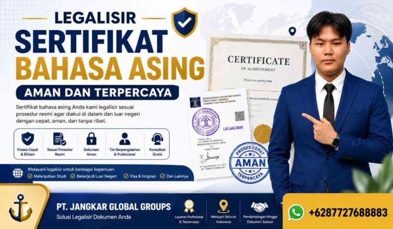 Legalisir Sertifikat Bahasa Asing Aman dan Terpercaya