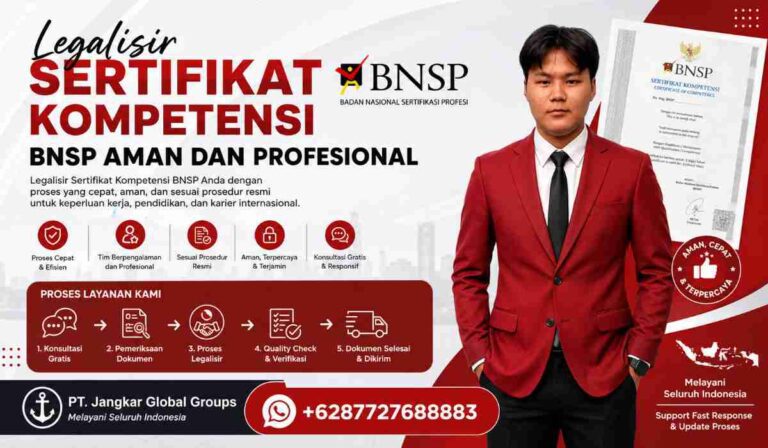 Legalisir Sertifikat Kompetensi BNSP Aman dan Profesional