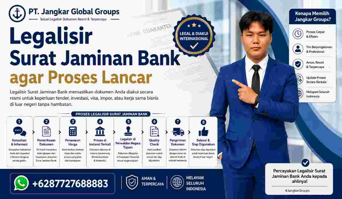 Legalisir Surat Jaminan Bank agar Proses Lancar