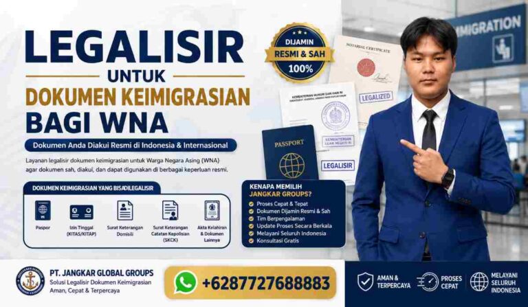 Legalisir untuk Dokumen Keimigrasian bagi WNA