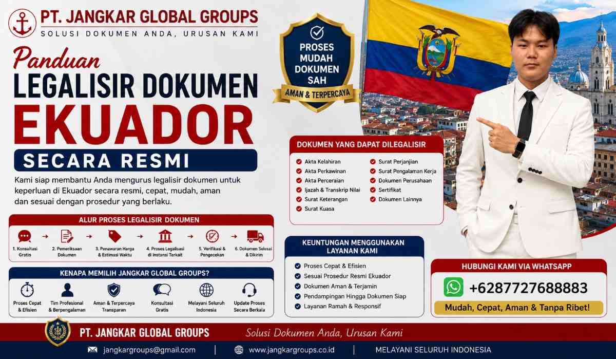 Panduan Legalisir Dokumen Ekuador Secara Resmi
