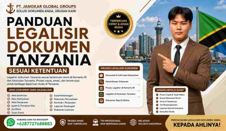 Panduan Legalisir Dokumen Tanzania Sesuai Ketentuan
