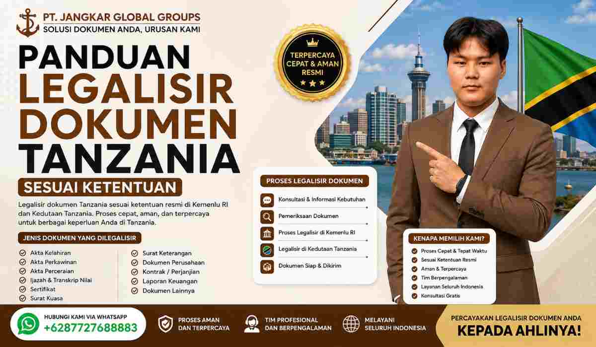 Panduan Legalisir Dokumen Tanzania Sesuai Ketentuan