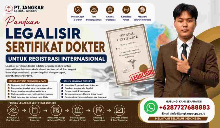 Panduan Legalisir Sertifikat Dokter untuk Registrasi Internasional