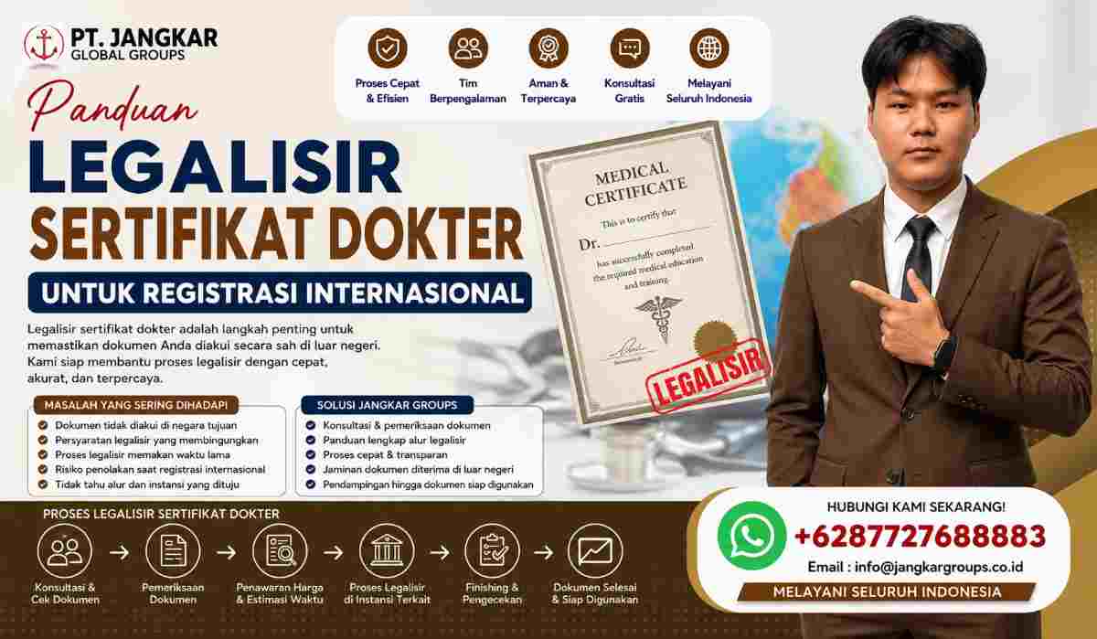 Panduan Legalisir Sertifikat Dokter untuk Registrasi Internasional