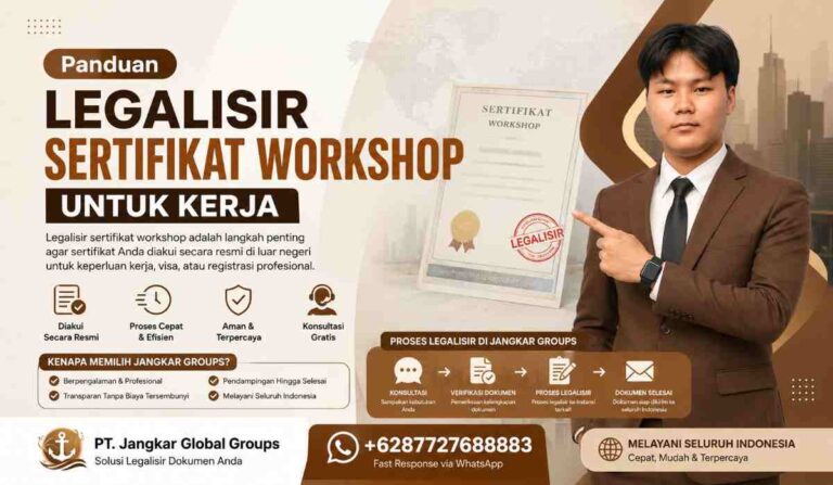 Panduan Legalisir Sertifikat Workshop untuk Kerja
