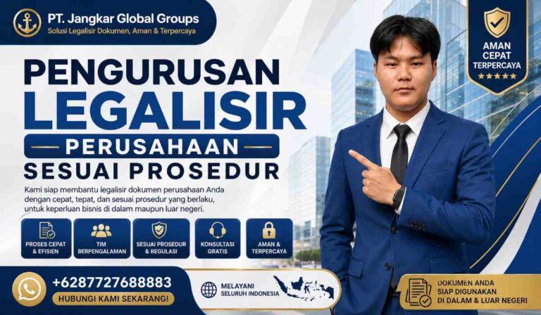 Pengurusan Legalisir Perusahaan Sesuai Prosedur