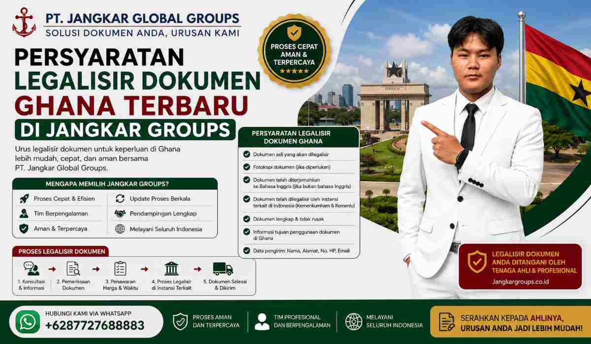 Persyaratan Legalisir Dokumen Ghana Terbaru di Jangkar Groups