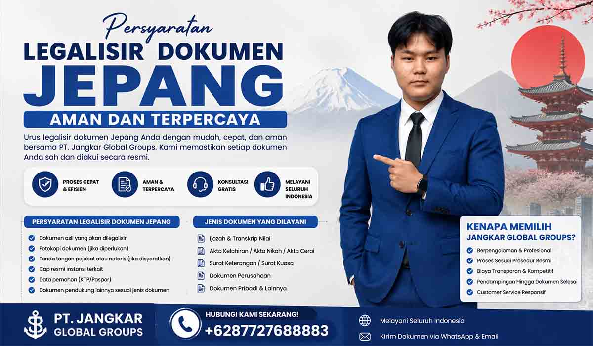 Persyaratan Legalisir Dokumen Jepang Aman dan Terpercaya