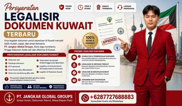 Persyaratan Legalisir Dokumen Kuwait Terbaru