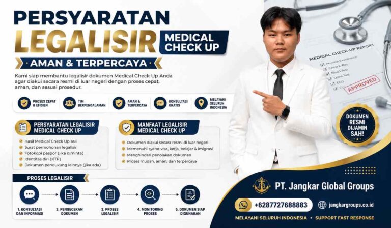 Persyaratan Legalisir Medical Check Up Aman & Terpercaya
