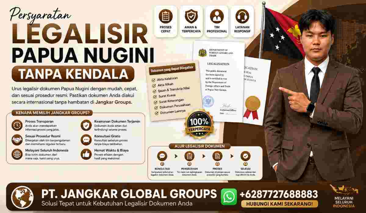 Persyaratan Legalisir Papua Nugini Tanpa Kendala