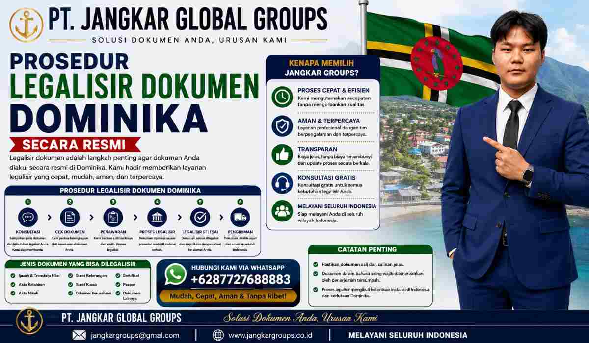 Prosedur Legalisir Dokumen Dominika Secara Resmi