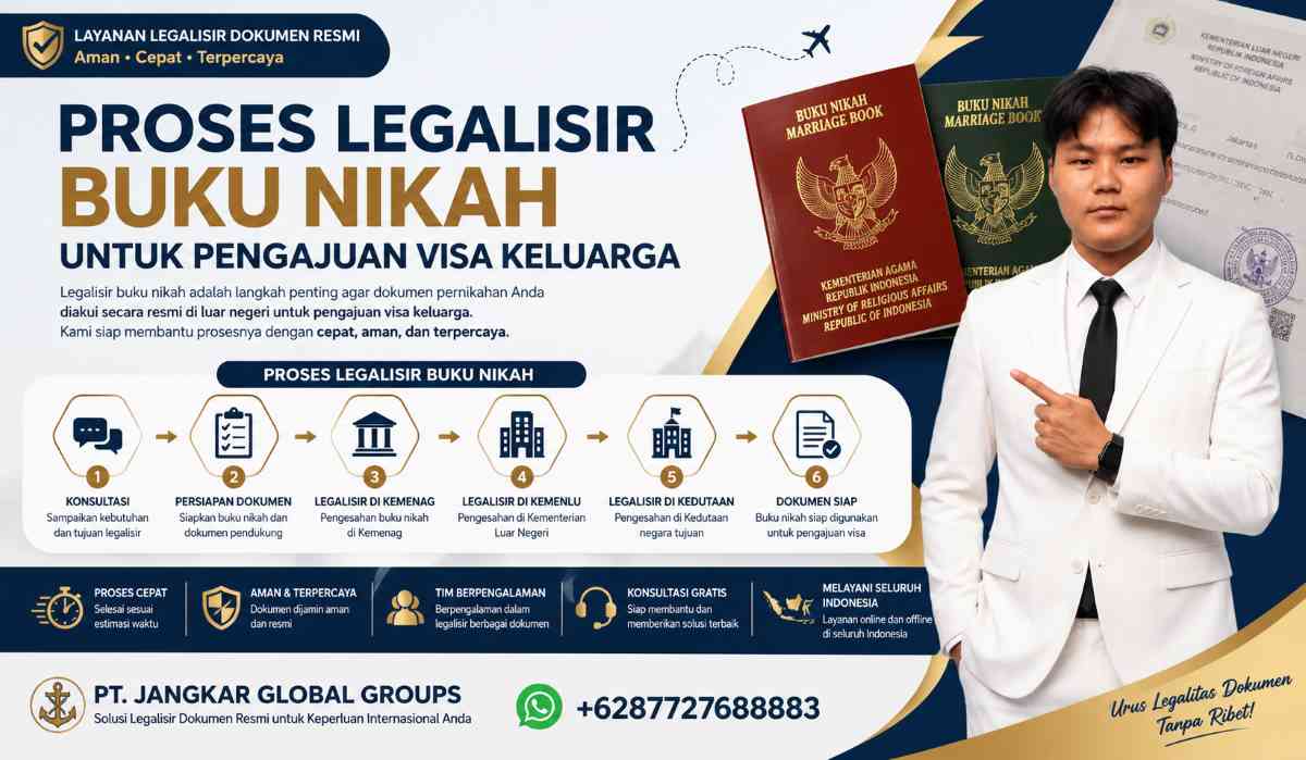 Proses Legalisir Buku Nikah untuk Pengajuan Visa Keluarga