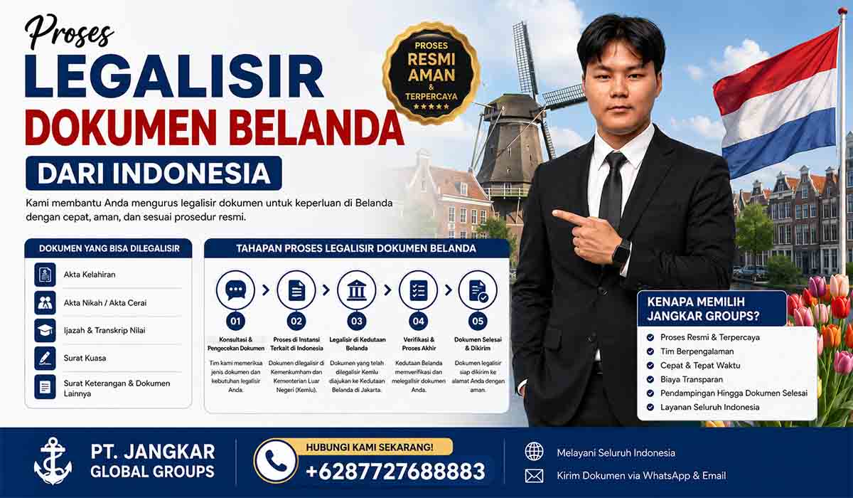 Proses Legalisir Dokumen Belanda dari Indonesia