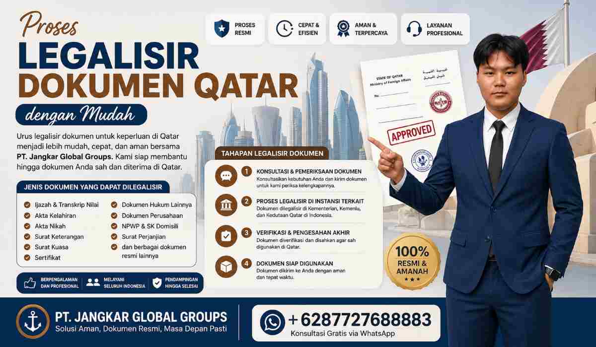 Proses Legalisir Dokumen Qatar dengan Mudah