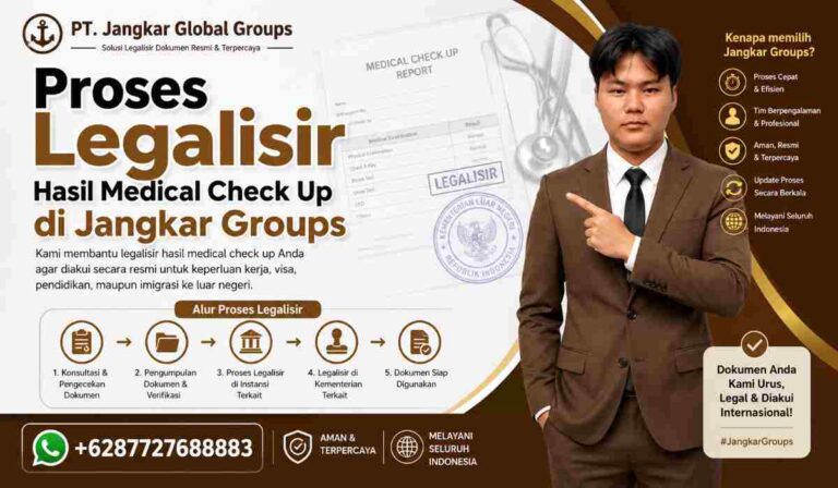 Proses Legalisir Hasil Medical Check Up di Jangkar Groups