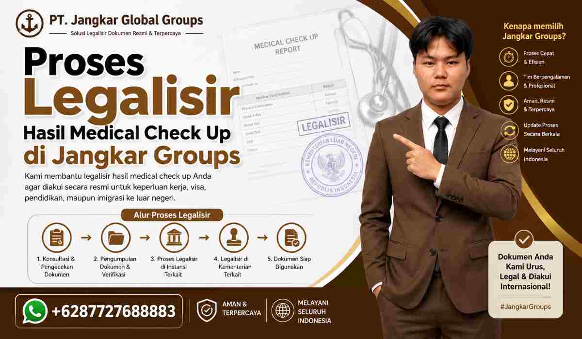 Proses Legalisir Hasil Medical Check Up di Jangkar Groups