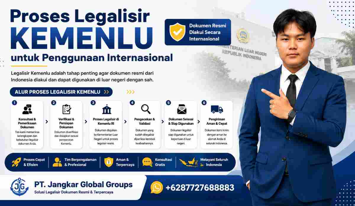 Proses Legalisir Kemenlu untuk Penggunaan Internasional