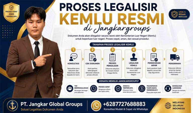 Proses Legalisir Kemlu Resmi di Jangkargroups