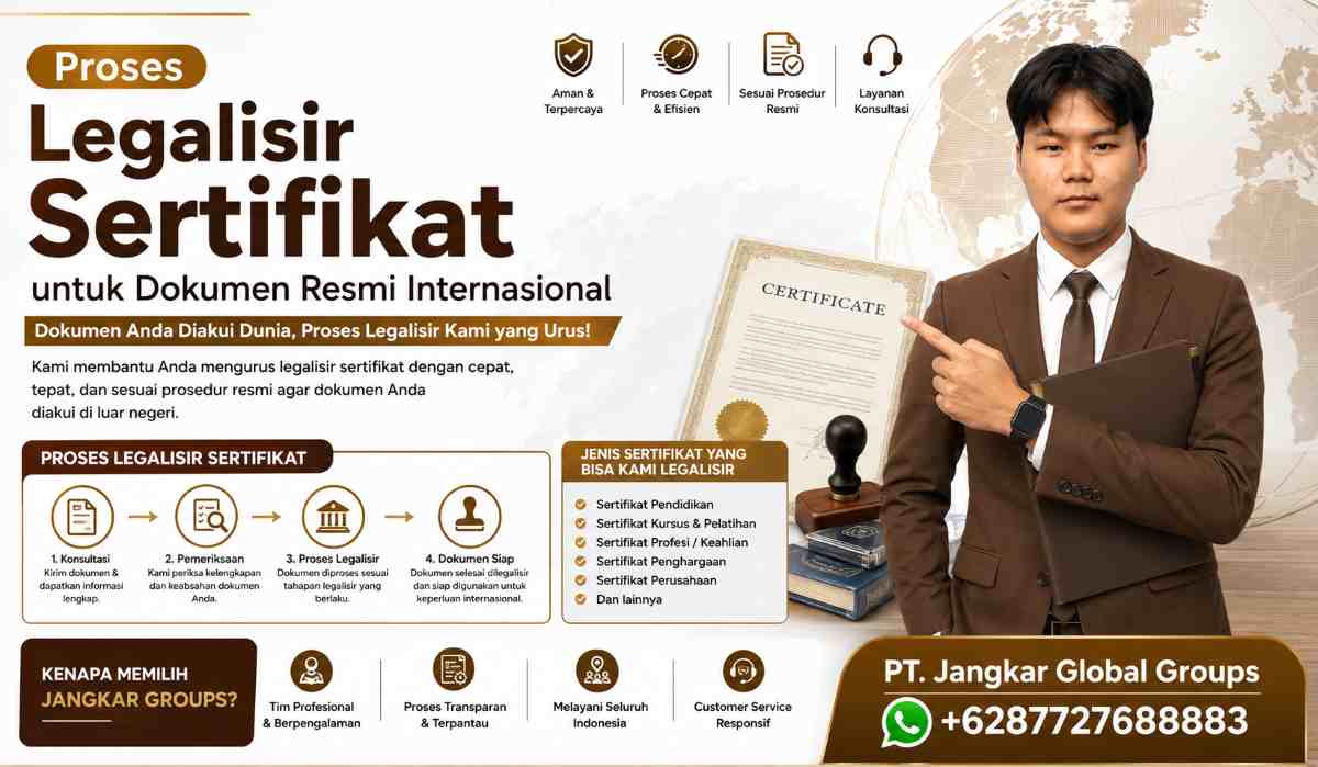 Proses Legalisir Sertifikat untuk Dokumen Resmi Internasional