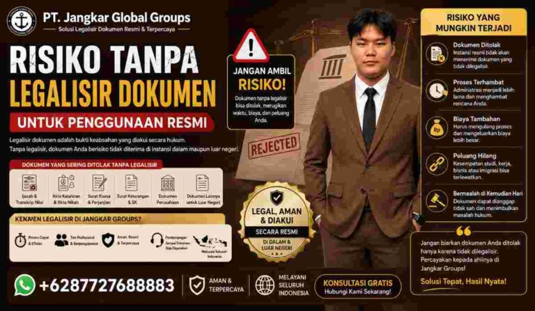 Risiko Tanpa Legalisir Dokumen untuk Penggunaan Resmi