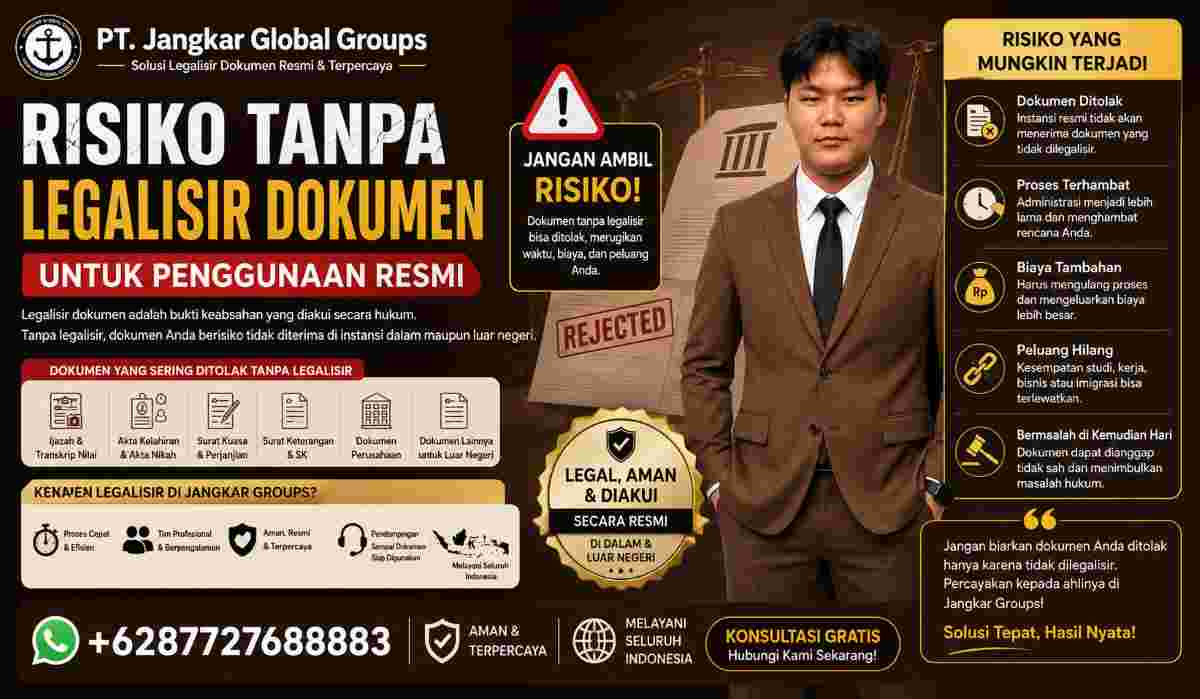 Risiko Tanpa Legalisir Dokumen untuk Penggunaan Resmi