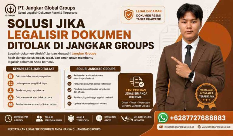Solusi Jika Legalisir Dokumen Ditolak di Jangkar Groups