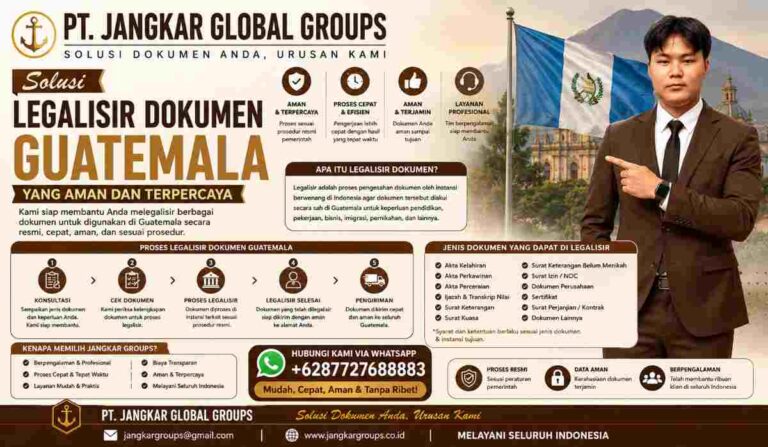 Solusi Legalisir Dokumen Guatemala yang Aman dan Terpercaya