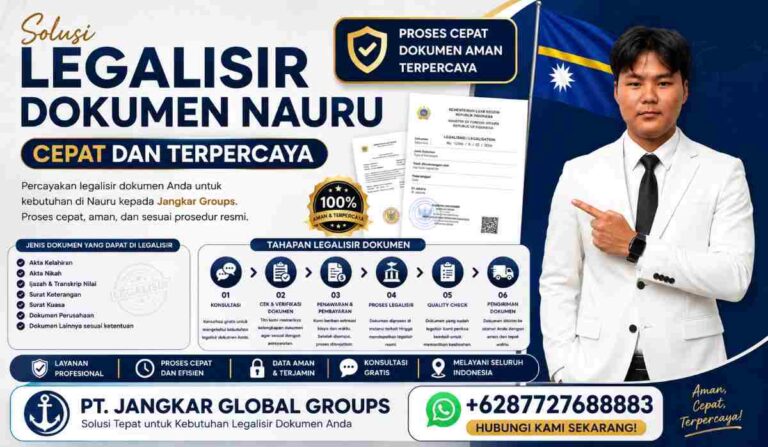 Solusi Legalisir Dokumen Nauru Cepat dan Terpercaya