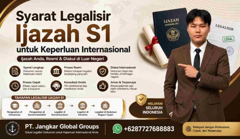 Syarat Legalisir Ijazah S1 untuk Keperluan Internasional