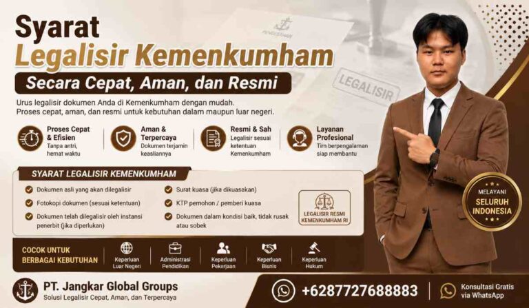 Syarat Legalisir Kemenkumham Secara Cepat, Aman, dan Resmi
