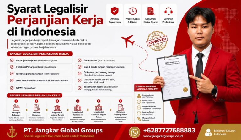 Syarat Legalisir Perjanjian Kerja di Indonesia