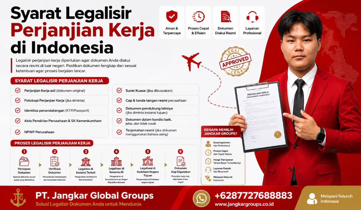 Syarat Legalisir Perjanjian Kerja di Indonesia