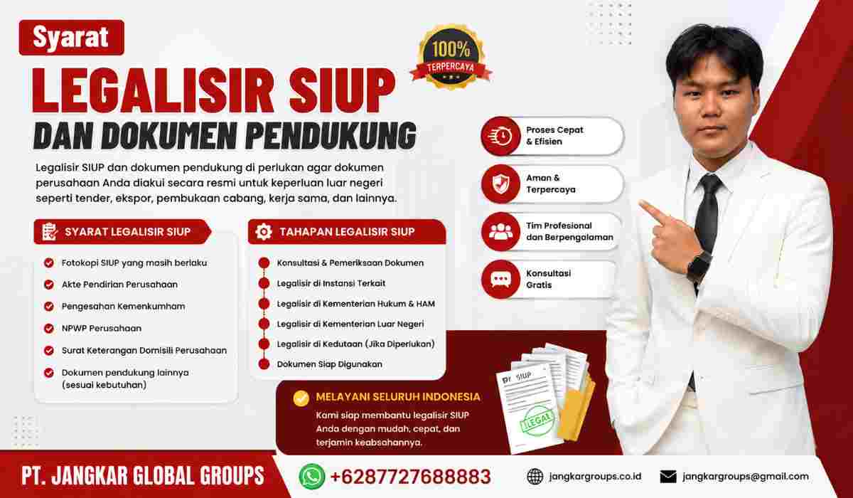 Syarat Legalisir SIUP dan Dokumen Pendukung
