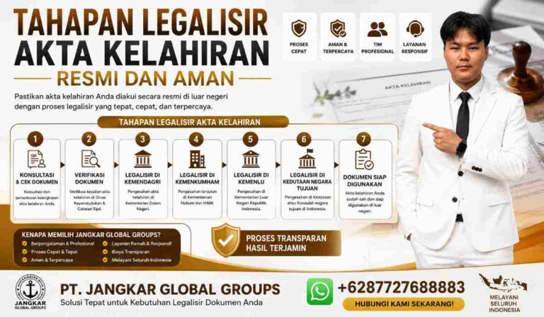 Tahapan Legalisir Akta Kelahiran Resmi dan Aman