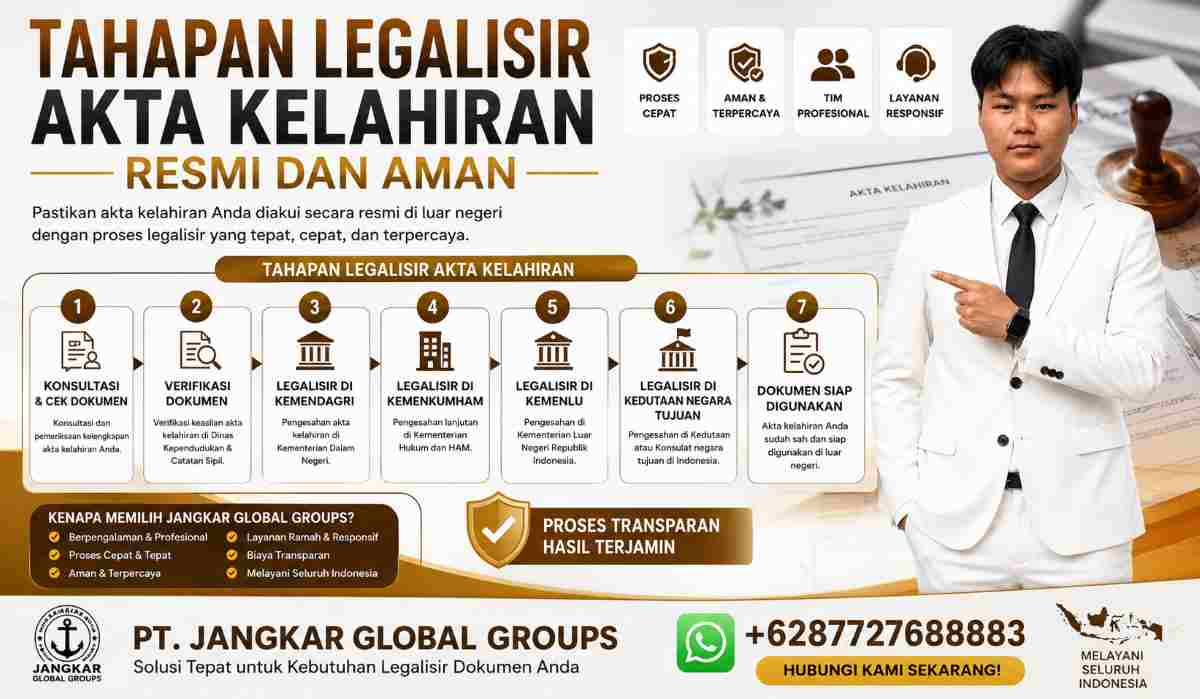 Tahapan Legalisir Akta Kelahiran Resmi dan Aman