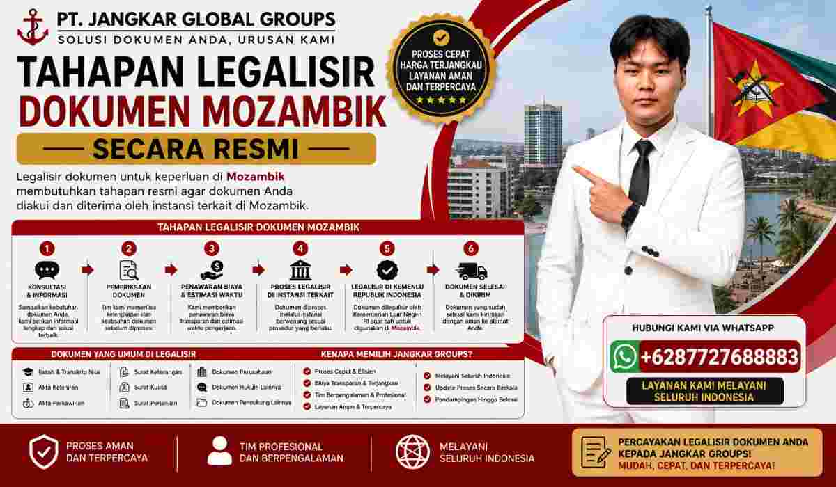 Tahapan Legalisir Dokumen Mozambik Secara Resmi