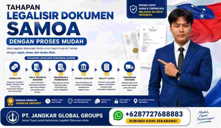 Tahapan Legalisir Dokumen Samoa dengan Proses Mudah