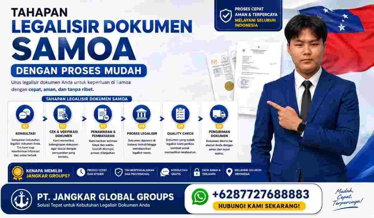 Tahapan Legalisir Dokumen Samoa dengan Proses Mudah