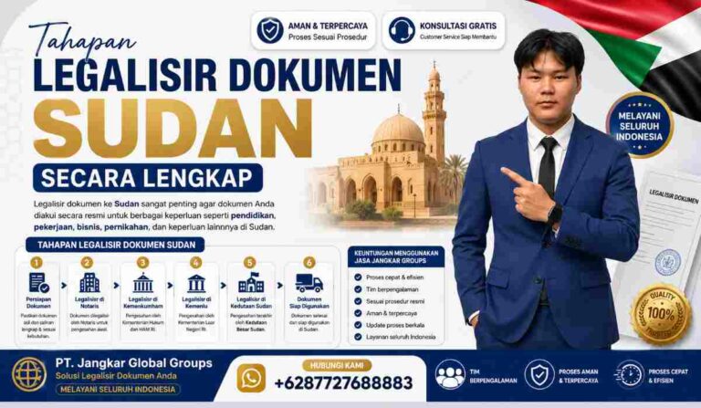 Tahapan Legalisir Dokumen Sudan Secara Lengkap
