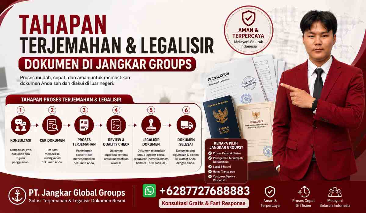 Tahapan Terjemahan dan Legalisir Dokumen di Jangkar Groups