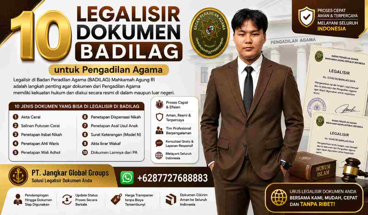 10 Legalisir Dokumen Badilag untuk Pengadilan Agama