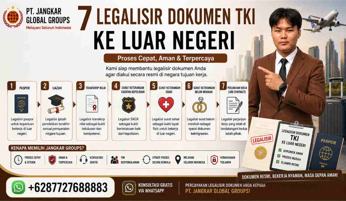 7 Legalisir Dokumen TKI ke Luar Negeri