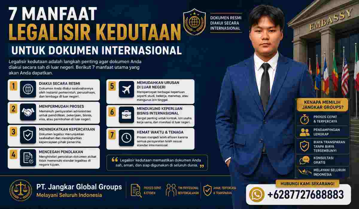 7 Manfaat Legalisir Kedutaan untuk Dokumen Internasional
