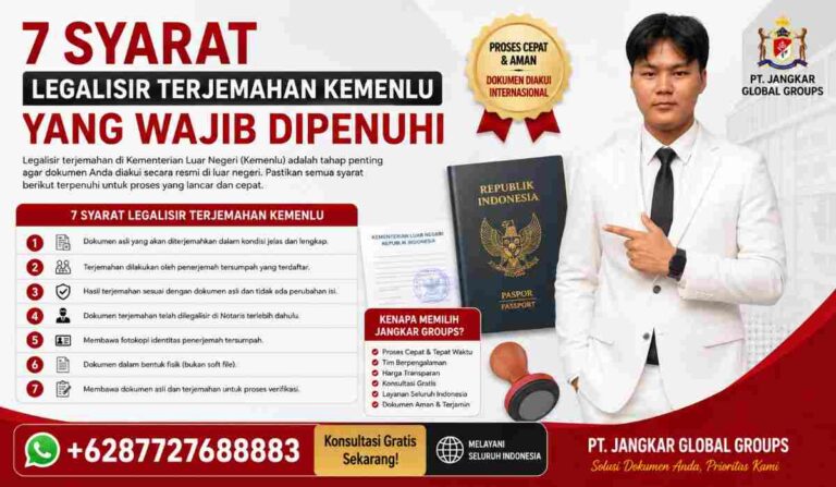 7 Syarat Legalisir Terjemahan Kemenlu yang Wajib Dipenuhi