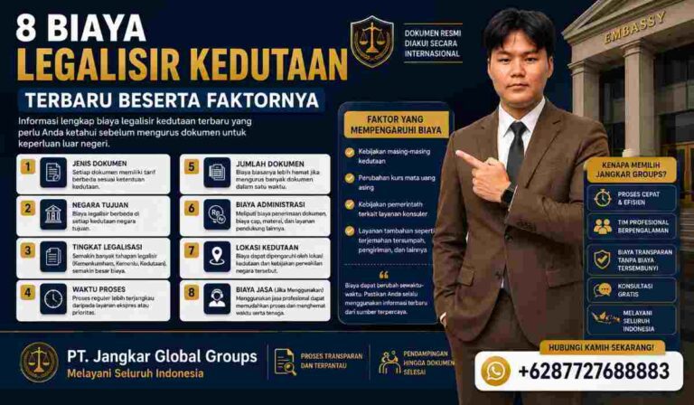 8 Biaya Legalisir Kedutaan Terbaru Beserta Faktornya