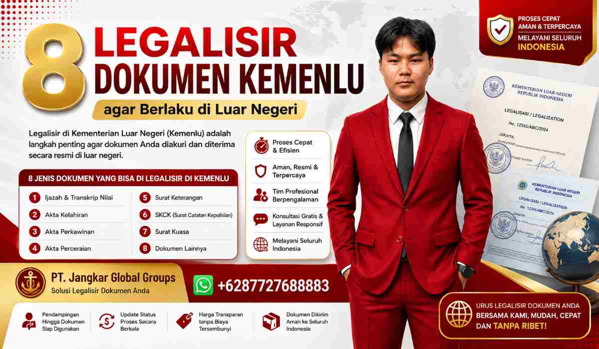 8 Legalisir Dokumen Kemenlu agar Berlaku di Luar Negeri