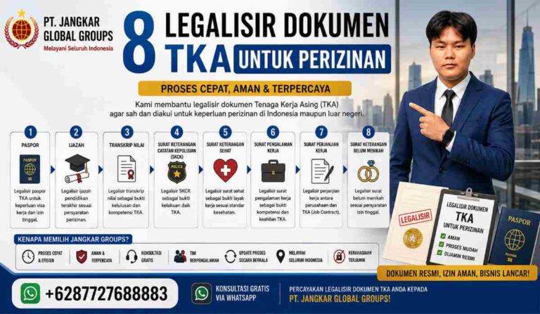 8 Legalisir Dokumen TKA untuk Perizinan