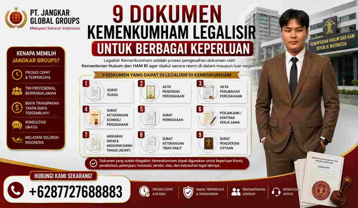 9 Dokumen Kemenkumham Legalisir untuk Berbagai Keperluan